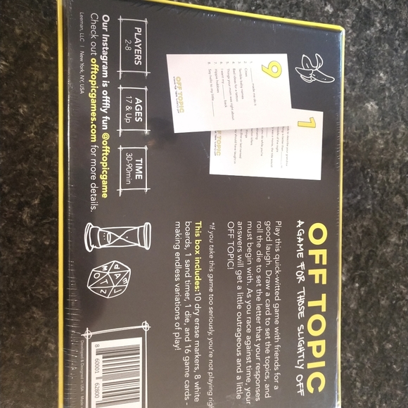 Off Topic New Sealed Adult Fun Party Game - Picture 3 of 4